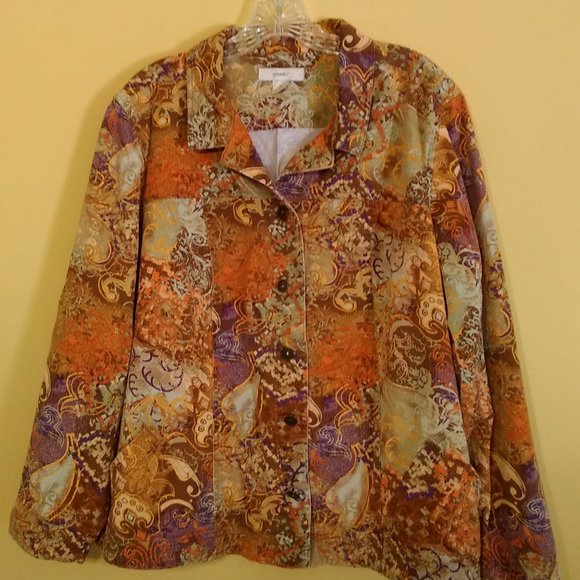 Paisley Denim Jacket, CJ Banks X - Picture 3 of 9